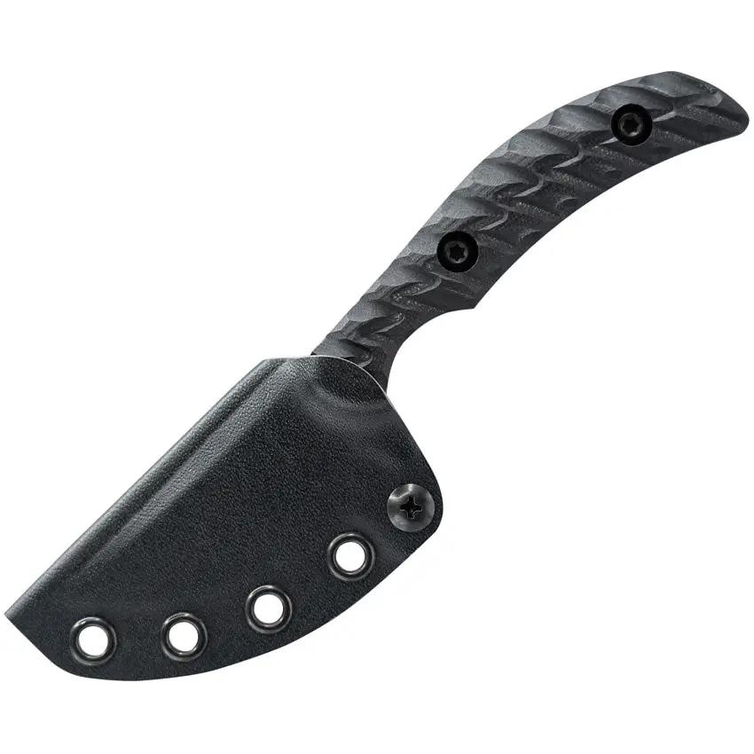 Toor Shifter S Fixed Blade Phantom - CPM M4 Stainless Blade, Full Tang, Black G10 Handle, Kydex Sheath by Toor