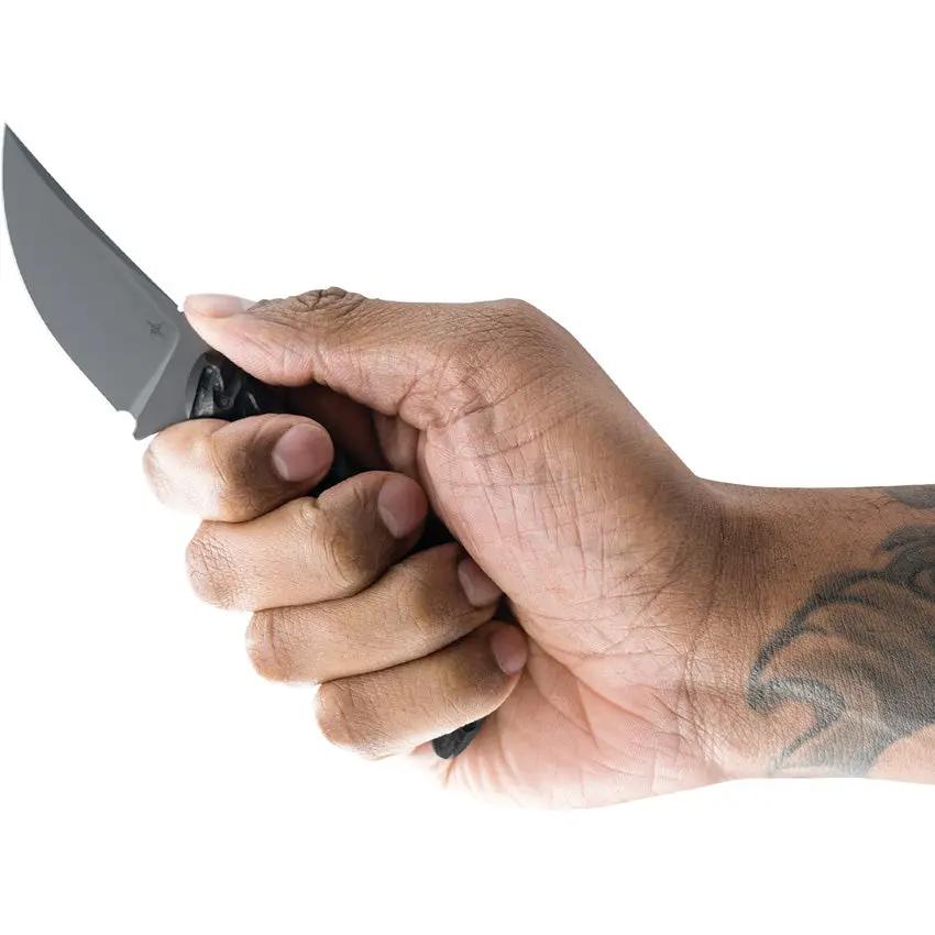 Toor Shifter S Fixed Blade Phantom - CPM M4 Stainless Blade, Full Tang, Black G10 Handle, Kydex Sheath by Toor