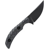 Toor Shifter S Fixed Blade Socom - CPM-M4 Stainless Steel Blade, Full Tang, Black G10 Handle by Toor