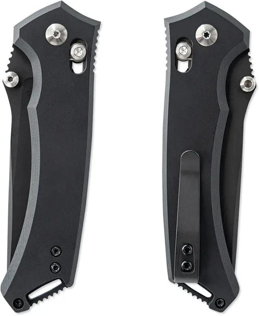 Toor Draper Crossbar Lock Socom - CPM MagnaCut 3.5 Inch Blade, Black G10 Handle With Pocket Clip by Toor