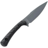 Toor Ravyth S Fixed Blade - Gun-Kote CPM-M4 Stainless Blade, Phantom Gray, Black G10 Handle, Full Tang by Toor
