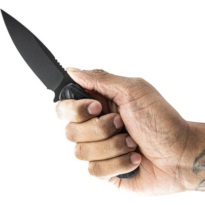 Toor Ravyth S Fixed Blade - Black Gun-Kote CPM-M4 Steel With G10 Handle And Full Tang by Toor