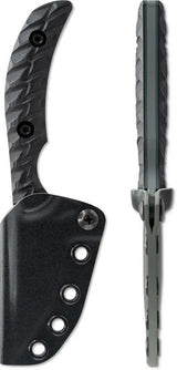 Toor Shifter T Fixed Blade - CPM-M4 Stainless Tanto With Gun-Kote Finish Phantom Gray Blade G10 Handle by Toor