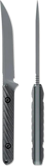 Toor Vespen Fixed Blade Phantom - CPM-M4 Stainless Gun-Kote Blade, Full Tang, Black G10 Handle, Kydex Belt Sheath by Toor