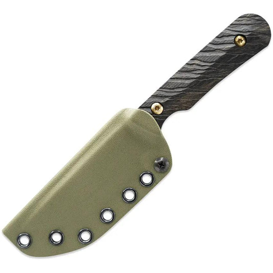 Toor The Administrator - Ebony Handle 154CM Drop Point Knife With Full Tang And Kydex Sheath by Toor