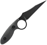Toor Cortano Fixed Blade Socom - CPM M4 Wharncliffe Full Tang With Finger Ring And Black G10 Handle Kydex Sheath by Toor