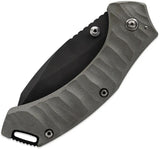 Toor XT1 Charlie Framelock Stealth Knife - CPM S35VN Blade Stealth G10 Handle Grip by Toor