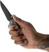 Toor Merchant 2.0 S Framelock Stone - Titanium Handle S35VN Blade Black Oxide Coating by Toor