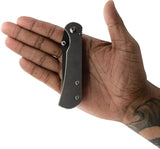 Toor Merchant 2.0 S Framelock Stone - Titanium Handle S35VN Blade Black Oxide Coating by Toor