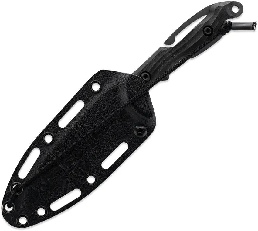 Toor Marine Utility Fighting Dive Knife - CPM S35VN Blade With Black Oxide Finish And Extended Tang by Toor