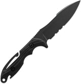 Toor Marine Utility Fighting Dive Knife - CPM S35VN Blade With Black Oxide Finish And Extended Tang by Toor