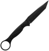 Toor Serpent T Fixed Blade Outlaw - 3.75 Inch CPM-3V Tanto Blade With Black G10 Handle by Toor