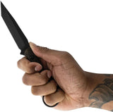 Toor Serpent T Fixed Blade Outlaw - 3.75 Inch CPM-3V Tanto Blade With Black G10 Handle by Toor