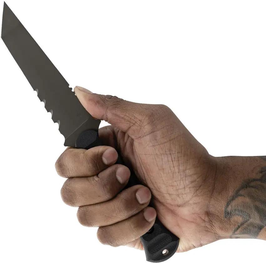 Toor Overlord Fixed Blade Woodland - CPM-154 Tanto Gun-Kote Finish Full Tang MOLLE Kydex Sheath by Toor