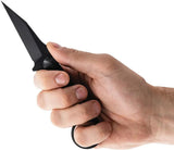 Toor Jank Shank W Fixed Blade Socom Black Gun Kote CPM M4 Wharncliffe With G10 Handle And Extended Tang by Toor