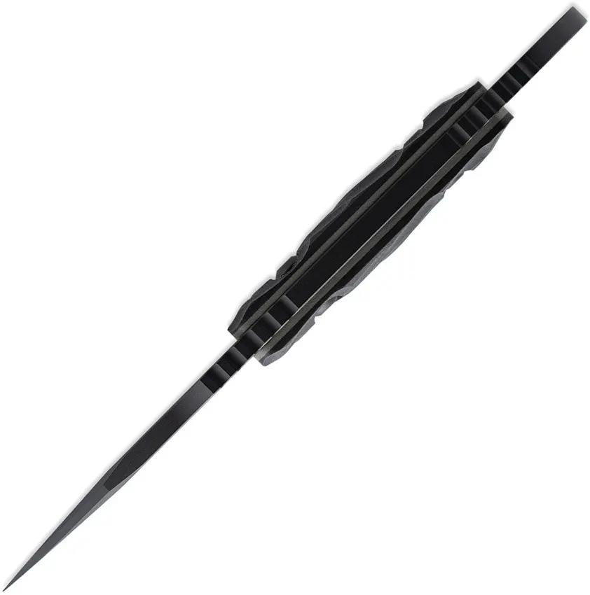 Toor Jank Shank W Fixed Blade Socom Black Gun Kote CPM M4 Wharncliffe With G10 Handle And Extended Tang by Toor