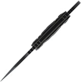 Toor Jank Shank W Fixed Blade Socom Black Gun Kote CPM M4 Wharncliffe With G10 Handle And Extended Tang by Toor