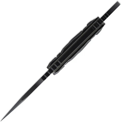 Toor Jank Shank W Fixed Blade Socom Black Gun Kote CPM M4 Wharncliffe With G10 Handle And Extended Tang by Toor