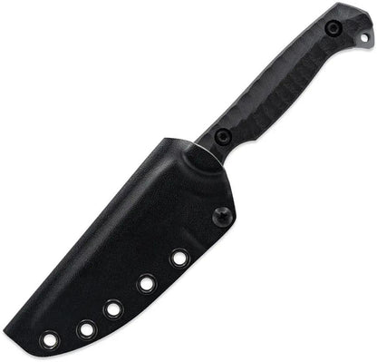 Toor Krypteia S Fixed Blade - Gray Gun-Kote CPM M4 Stainless Blade With Black G10 Handle And Full Tang by Toor