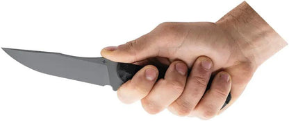Toor Krypteia S Fixed Blade - Gray Gun-Kote CPM M4 Stainless Blade With Black G10 Handle And Full Tang by Toor