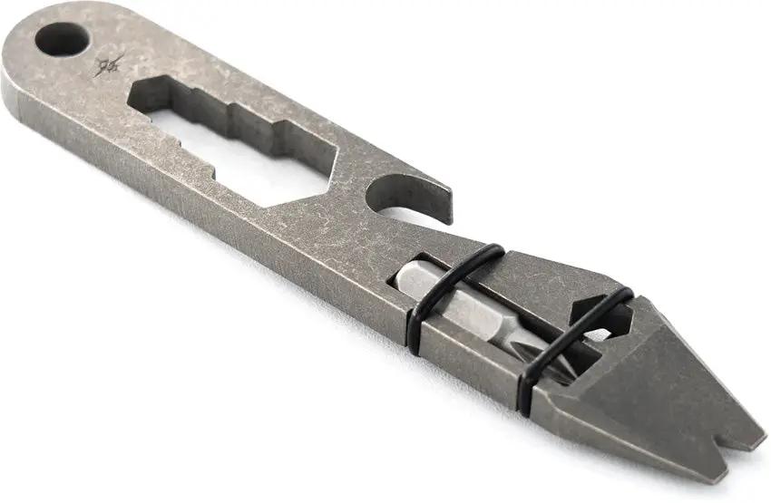 Toor Multi-Tool - Natural Titanium Construction With Bottle Opener Pry Bar Wrench Lanyard Loop by Toor