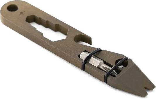 Toor Bronze Titanium Multi Tool - 4.1 Inch Length With Bottle Opener Pry Bar Wrench Phillips Screwdriver Lanyard Loop by Toor