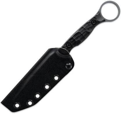Toor Serpent T Fixed Blade - Gray CPM 3V Tanto With Finger Ring And Full Tang For Heavy Duty Tasks by Toor