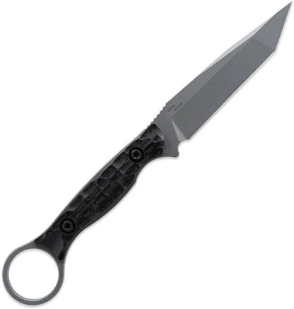 Toor Serpent T Fixed Blade - Gray CPM 3V Tanto With Finger Ring And Full Tang For Heavy Duty Tasks by Toor