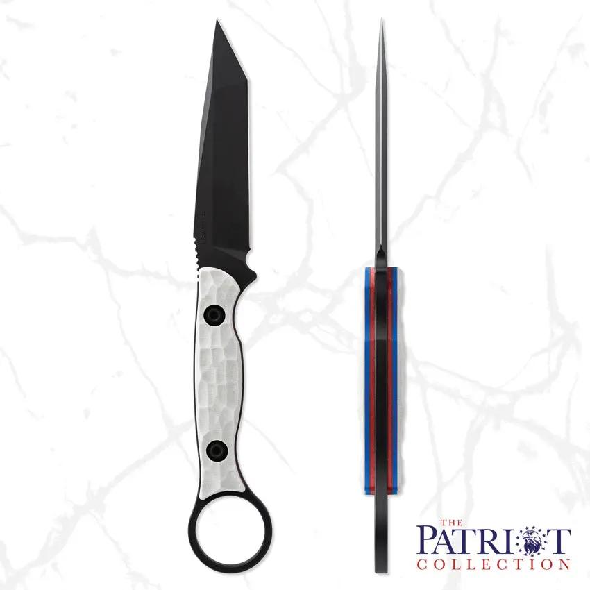 Toor Serpent T Patriot Fixed Blade - CPM3V Tanto With G10 Handle Full Tang FlexTech Sheath by Toor