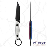 Toor Serpent T Patriot Fixed Blade - CPM3V Tanto With G10 Handle Full Tang FlexTech Sheath by Toor