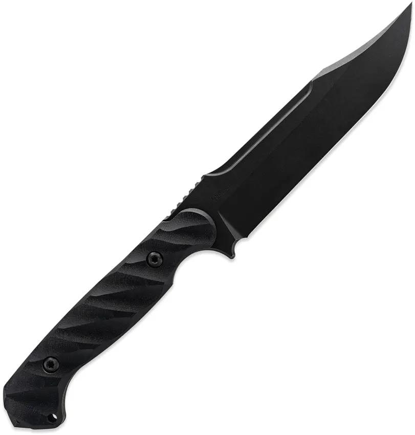 Toor Valor MK1 Fixed Blade Bomber - CPM Cru-Wear Steel 5.5 Inch Blade Black G10 Handle by Toor
