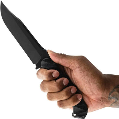 Toor Valor MK1 Fixed Blade Bomber - CPM Cru-Wear Steel 5.5 Inch Blade Black G10 Handle by Toor