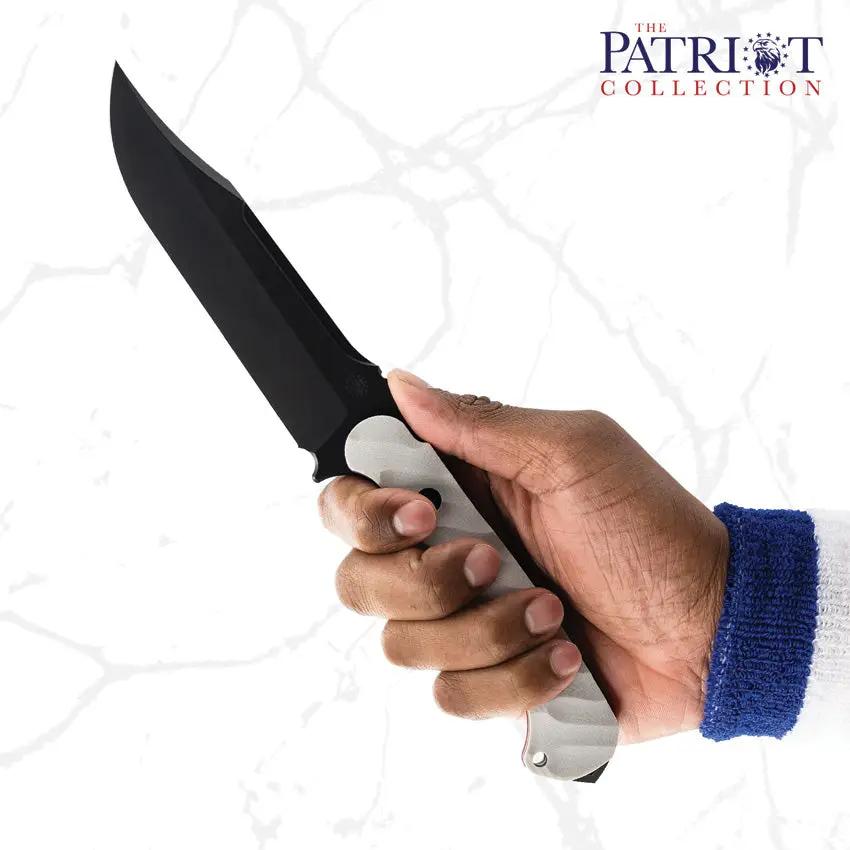 Toor Valor MK1 Fixed Blade Knife - Patriot Edition With CPM-Cru-Wear Steel And G10 Handle by Toor