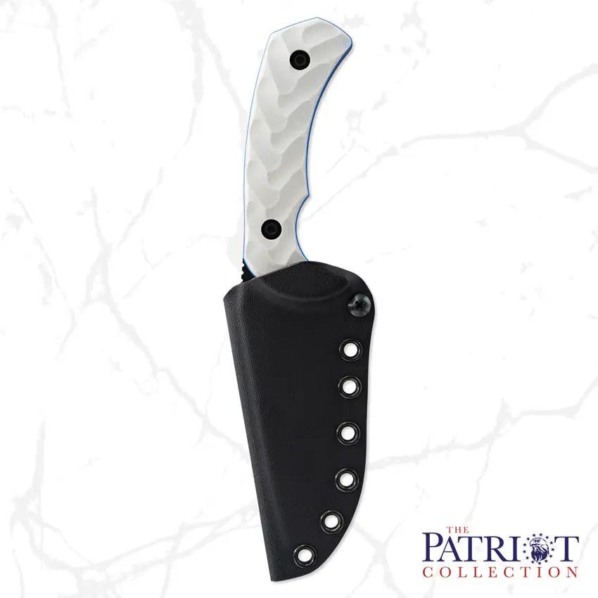 Toor Mullet Patriot Fixed Blade - 8.5 Inch Overall CPM M4 Steel With Gun Kote Finish, Full Tang, Glass Breaker by Toor