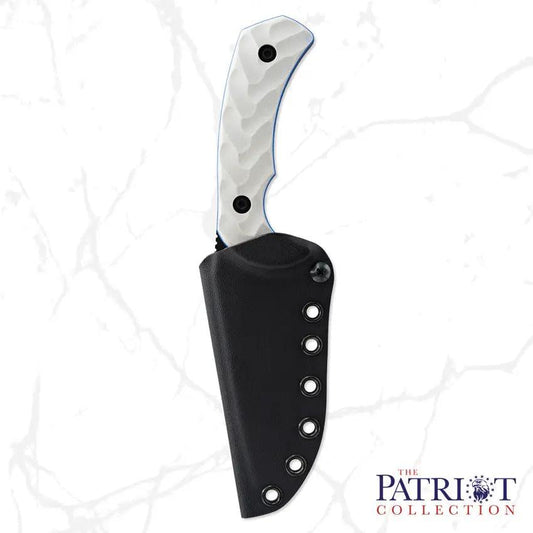 Toor Mullet Patriot Fixed Blade - 8.5 Inch Overall CPM M4 Steel With Gun Kote Finish, Full Tang, Glass Breaker by Toor