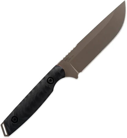 Toor Field 2.0 Canyon Fixed Blade - Dark Earth Gun Kote CPM 154 Blade With Ebony Wood Handle by Toor