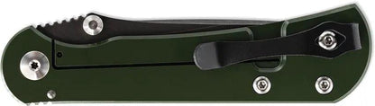 Toor Camp Merchant Framelock 2.0 S Ti - CPM S35VN Blade Green Canvas Micarta Handle by Toor