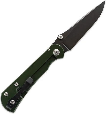 Toor Camp Merchant Framelock 2.0 S Ti - CPM S35VN Blade Green Canvas Micarta Handle by Toor