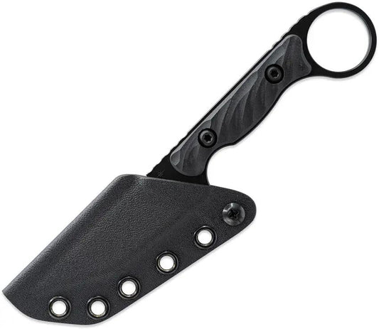 Toor Jank Shank Pikal Shadow Black - 7 Inch Fixed Blade With Black Oxide CPM-154 Tanto And G10 Handle by Toor