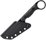 Toor Jank Shank Pikal Shadow Black - 7 Inch Fixed Blade With Black Oxide CPM-154 Tanto And G10 Handle by Toor
