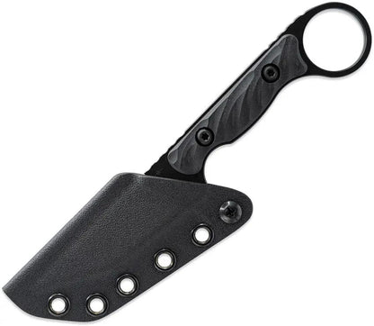 Toor Jank Shank Pikal Shadow Black - 7 Inch Fixed Blade With Black Oxide CPM-154 Tanto And G10 Handle by Toor