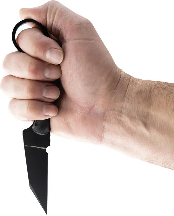 Toor Jank Shank Pikal Shadow Black - 7 Inch Fixed Blade With Black Oxide CPM-154 Tanto And G10 Handle by Toor