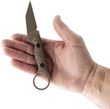 Toor Jank Shank Pikal Earth - 7 Inch CPM154 Tanto Knife With Dark Earth Oxide Blade by Toor