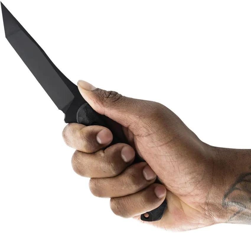 Toor Krypteia T Fixed Blade Socom Black Gun Kote CPM M4 Blade G10 Handle 8 Inch Overall Knife by Toor