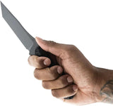 Toor Krypteia T Fixed Blade Gray CPM-M4 Tanto Knife - Full Tang With G10 Handle And Kydex Sheath by Toor
