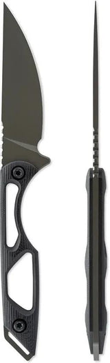 Toor Willow Fixed Blade Knife - CPM-154 Stainless Steel Blade With G10 Handle And Spanish Moss KG Gunkote Finish by Toor