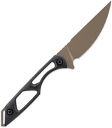 Toor Willow Fixed Blade Canyon Drab - CPM-154 Steel, Full Tang, Black G10 Handle by Toor
