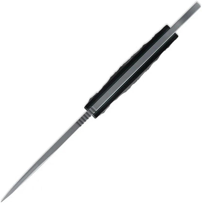 Toor Serpent S Fixed Blade Gray - CPM M4 Stainless Steel Blade With Gun Kote Finish And Black G10 Handle by Toor