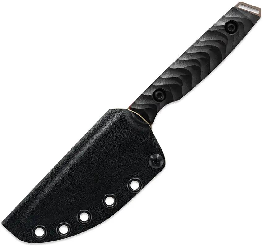 Toor Field Canyon 3.0 Fixed Blade Knife - CPM-3V Steel, Gun-Kote Tan Finish, Black G10 Handle, Extended Tang by Toor