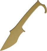 Toor MDV Plus One Bounty Gold D2 Tool Steel Blade One Piece Construction Bounty Gold Finish Black Kydex Sheath by Toor